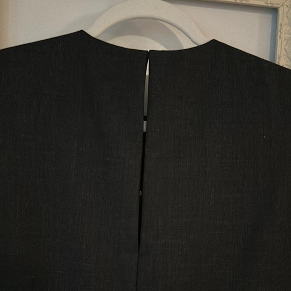 COS | Elegant Wool Black Ruffle Hem Blouse - Picture 10 of 15